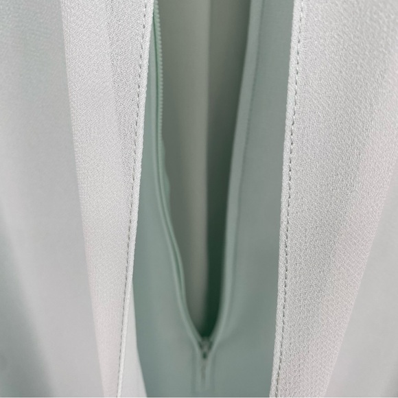 Vintage Ursula of Switzerland Formal Dress Sea Foam Blue Green Mother Of Bride - Picture 9 of 14